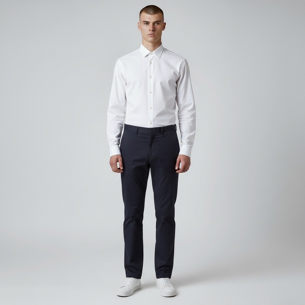 Prada Milano Pants Men's IT 44 US 30 Black Cotton Tailored Trousers Made Italy